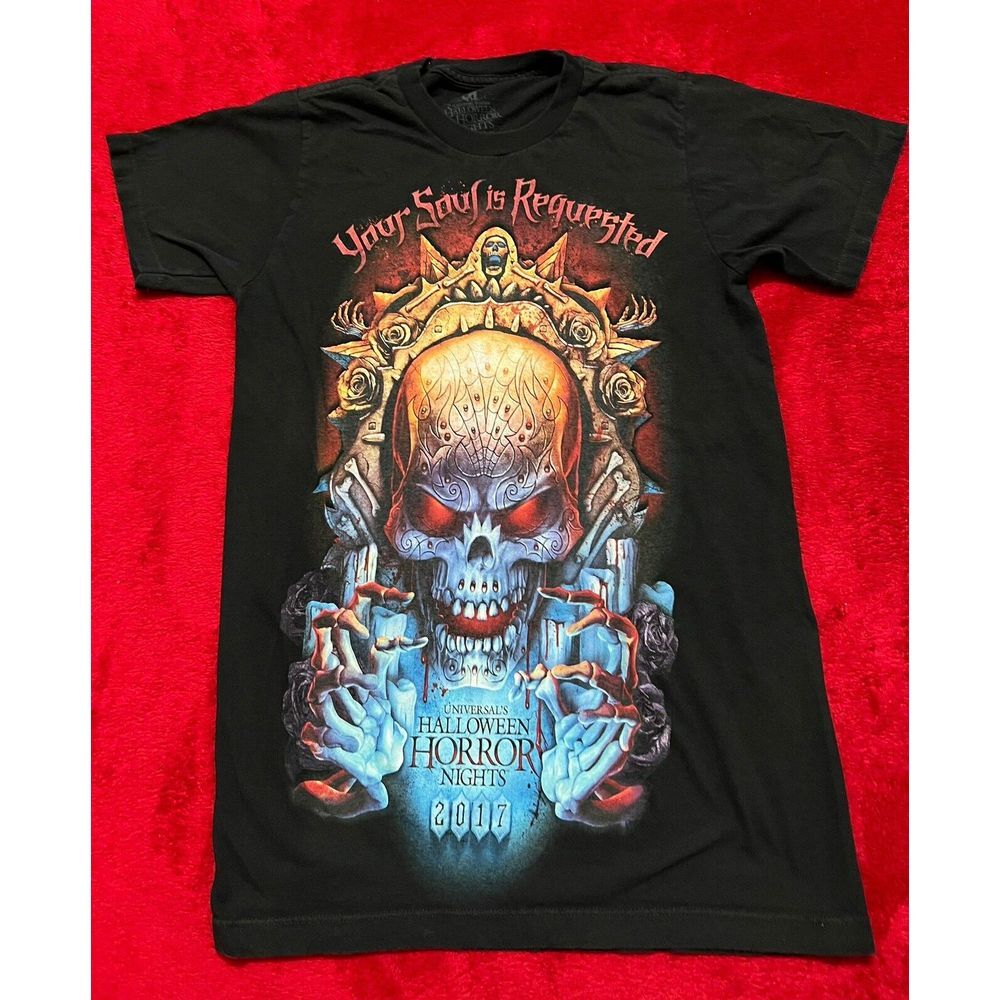 Halloween Horror‎ Nights Universal Studios Exclusive 2017 Shirt Skull XSmall